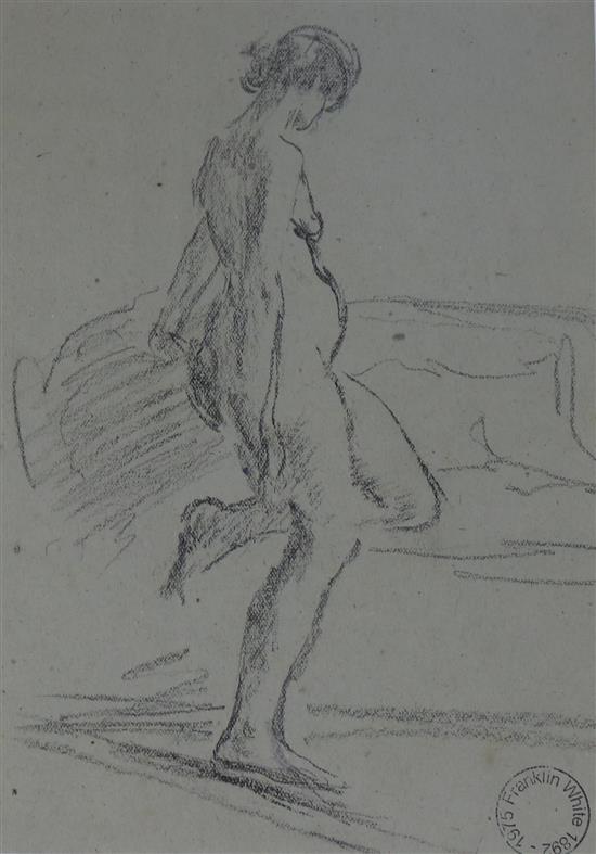 Franklin White (1892-1975) Study of a female nude 25.5 x 17.5cm